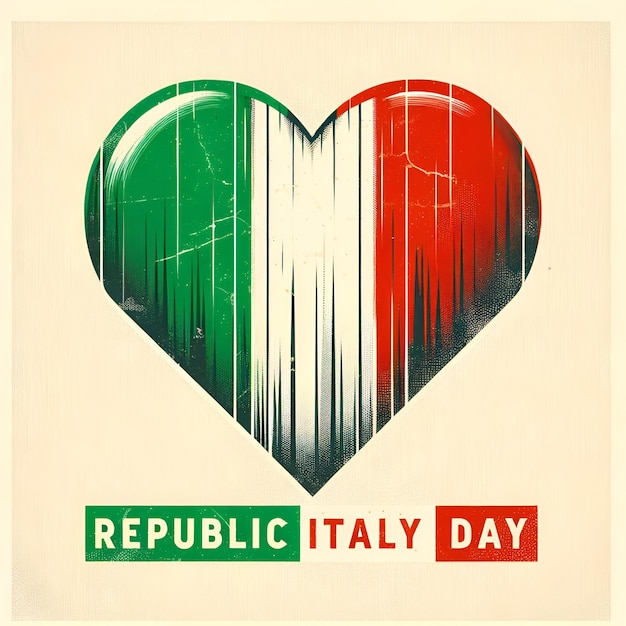 Affiche pour la fête de la République italienne