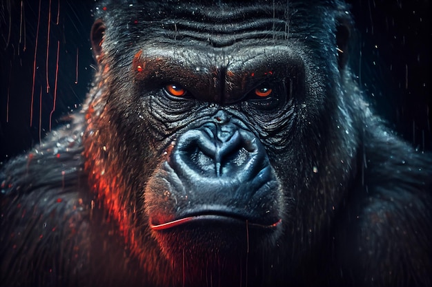 Une affiche pour le film gorille king kong