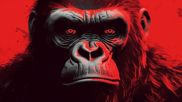 Une affiche pour le film gorilles