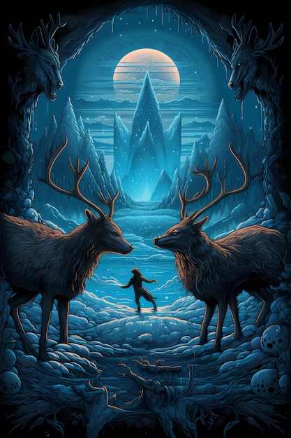 Une affiche pour le film le loup et le loup