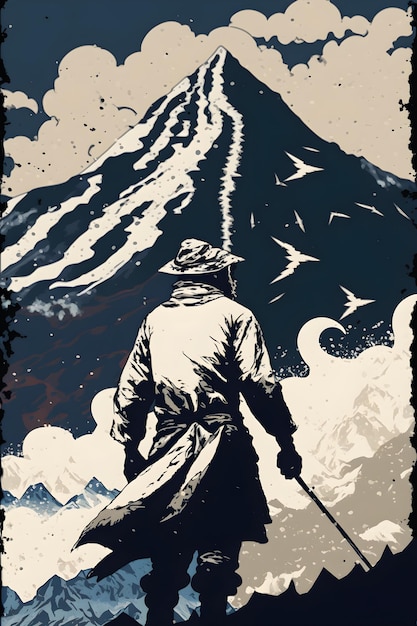 Une affiche pour le film la montagne de la vie