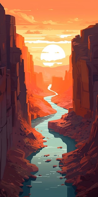 Une affiche pour le grand canyon.