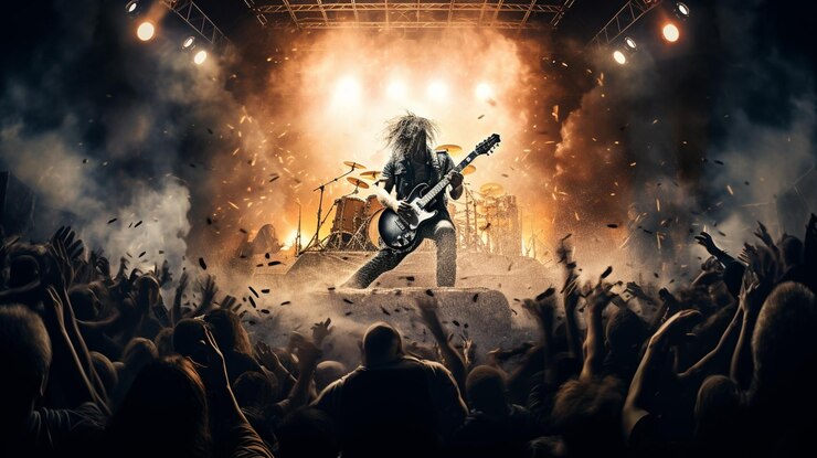 Photo une affiche pour le groupe de rock