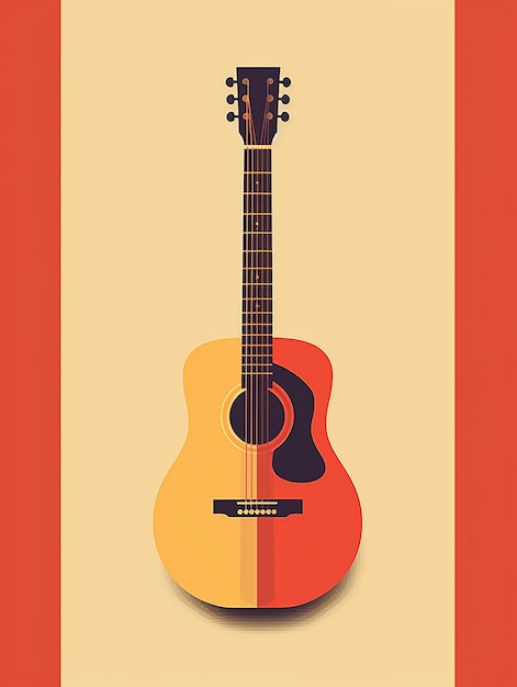 une affiche pour une guitare appelée une guitare.