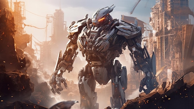 Une affiche pour le jeu transformers : le dernier chevalier