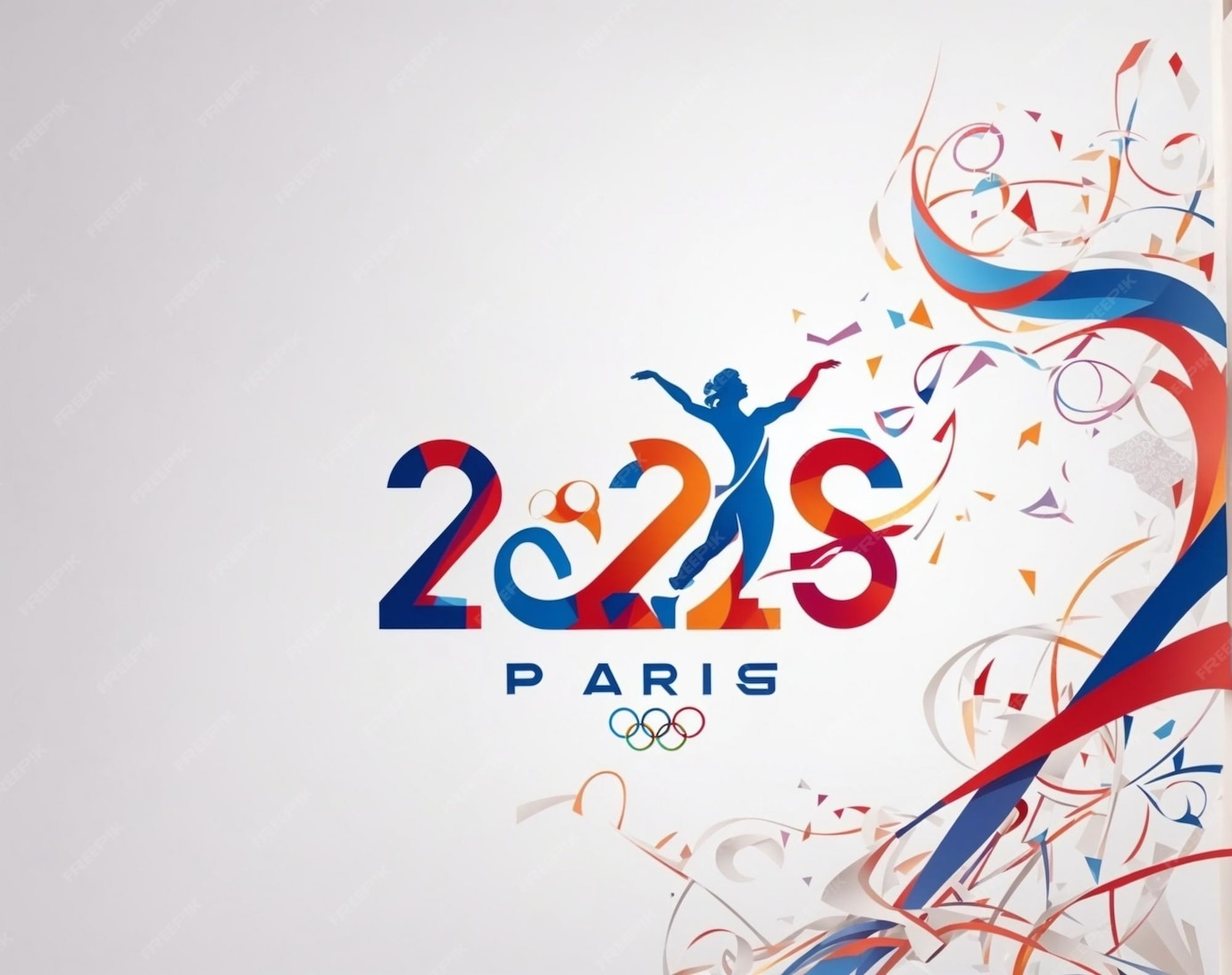 Une affiche pour les jeux olympiques de 2024 avec le nom des jeux olympiques mondiaux de 2024