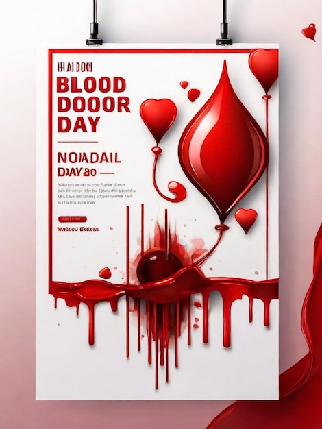 Photo une affiche pour le jour de la porte du sang du jour