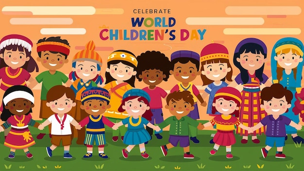 une affiche pour la journée mondiale des enfants