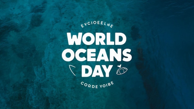 une affiche pour la journée mondiale des océans