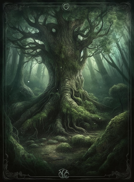 Une affiche pour le livre la forêt des morts
