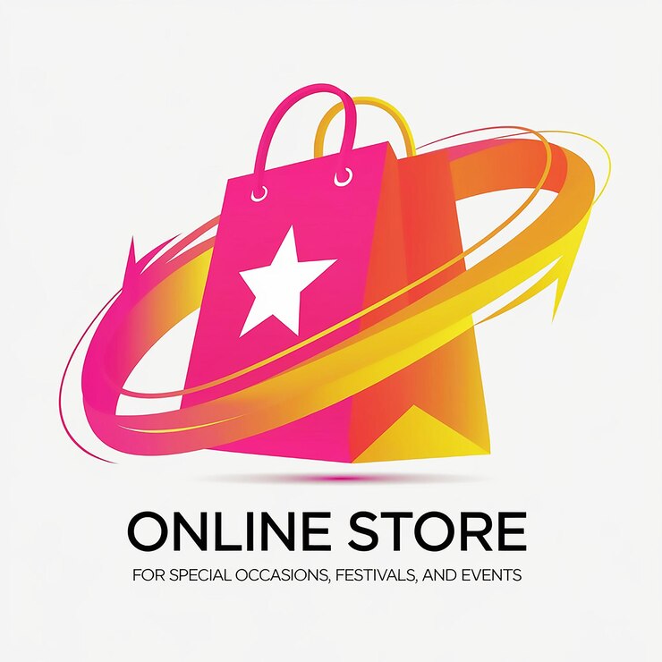 Photo une affiche pour un magasin en ligne avec un grand sac pour un événement spécial