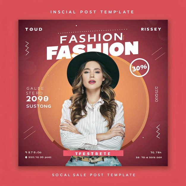 une affiche pour un magazine de mode appelé style de mode