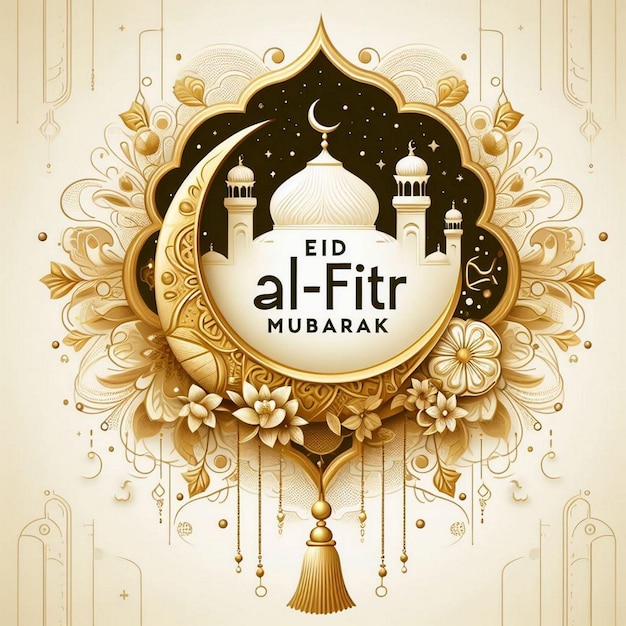 une affiche pour le mois de ramadan carte de vœux eid mubarak