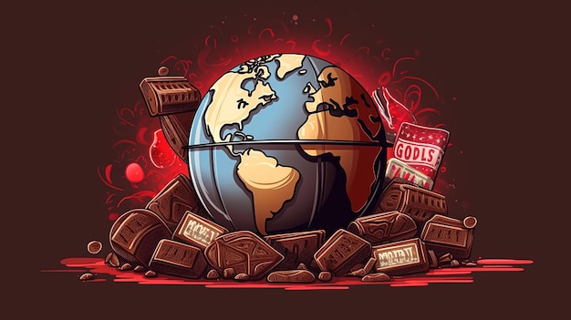 Une affiche pour le monde des chocolats