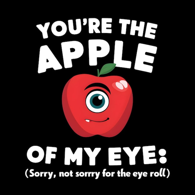 Photo une affiche pour la pomme de mon œil la pomme de mes yeux ma mère