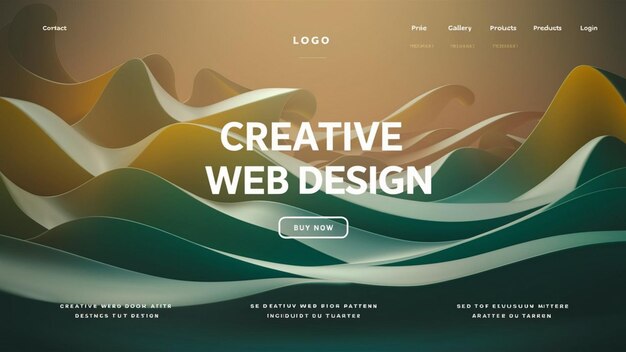 une affiche pour le site web web design pour le web design