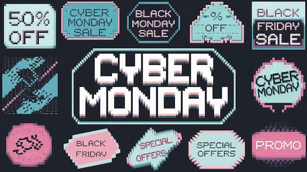 une affiche pour la vente du cyber lundi