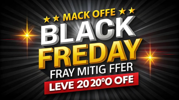 une affiche pour les ventes du vendredi noir