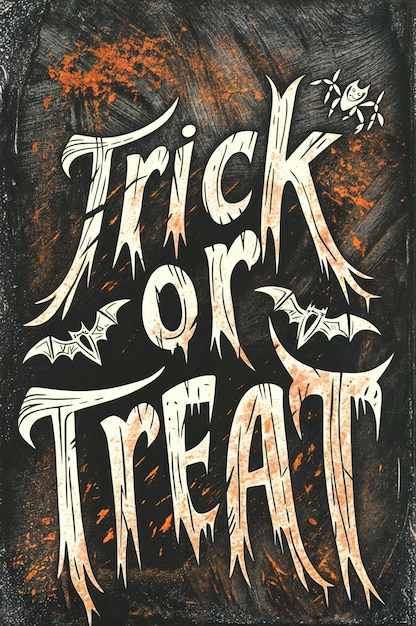 une affiche qui dit halloween pour halloween sur elle