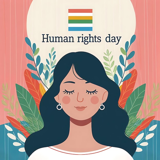 Une affiche qui dit "Jour des droits de l'homme"