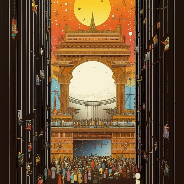 Une affiche qui dit 'le pont' dessus