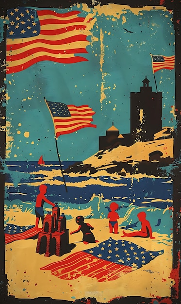 Une affiche qui dit " États-Unis ".