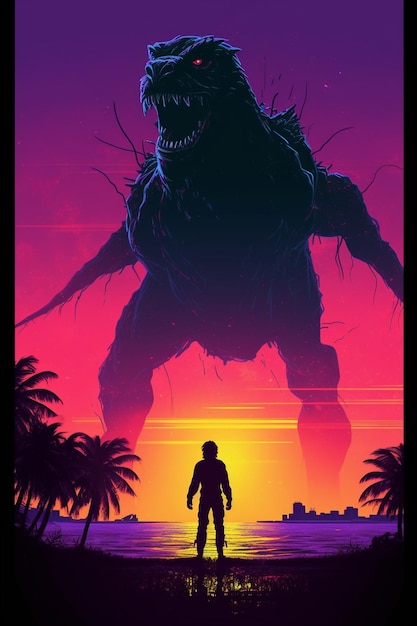 Affiche rétro du film Monster