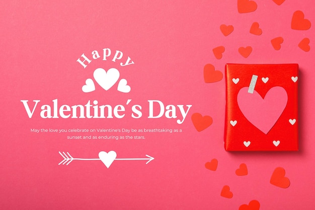 Affiche de la Saint-Valentin pour la fête des amoureux