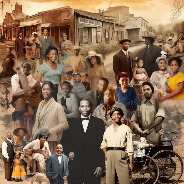 Photo affiche de sensibilisation au mois de l'histoire des noirs