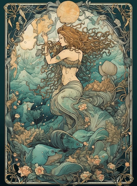 Affiche Sirène de la mer