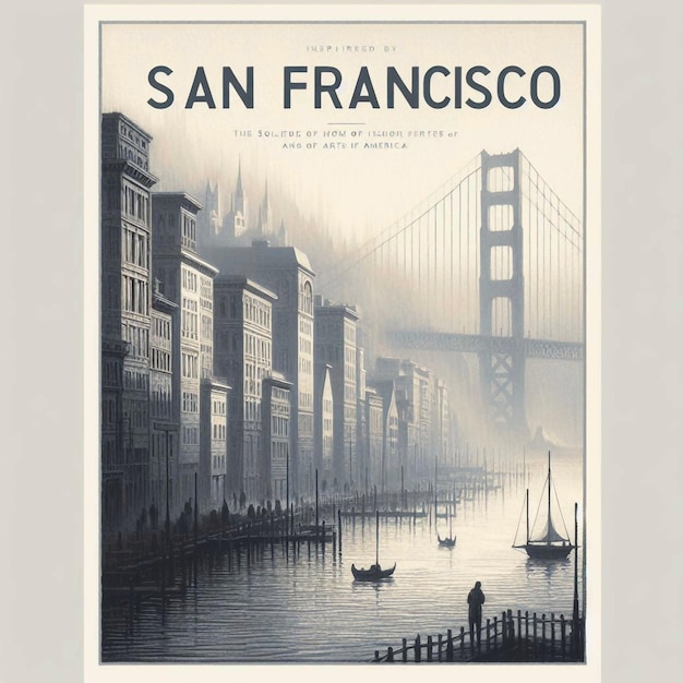 affiche de voyage à San Francisco