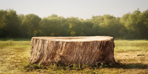 Afficher le tronc d'arbre vide pour les montagnes