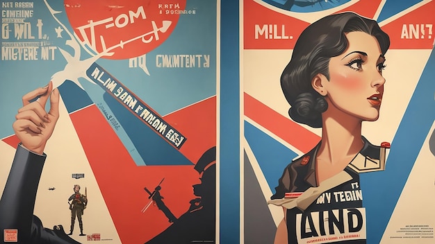 Photo affiches de propagande de la seconde guerre mondiale