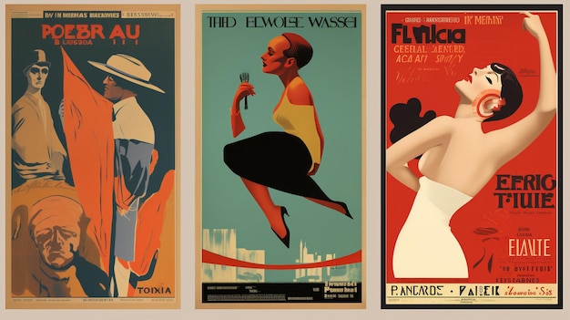 Des affiches vintage rétrospectives