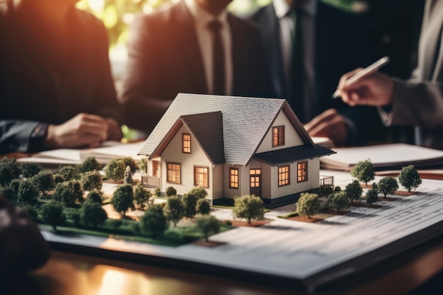 Les agents immobiliers proposent aux clients des prix sur les prêts hypothécaires, les baux et les ventes de maisons.