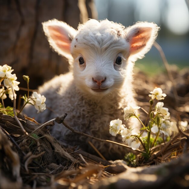 Agneau né au printemps