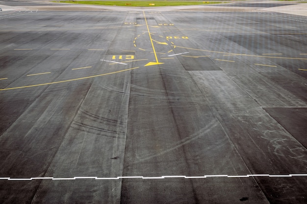 Agrandi la surface de l&#39;arrière-plan de texture de piste de l&#39;aéroport.