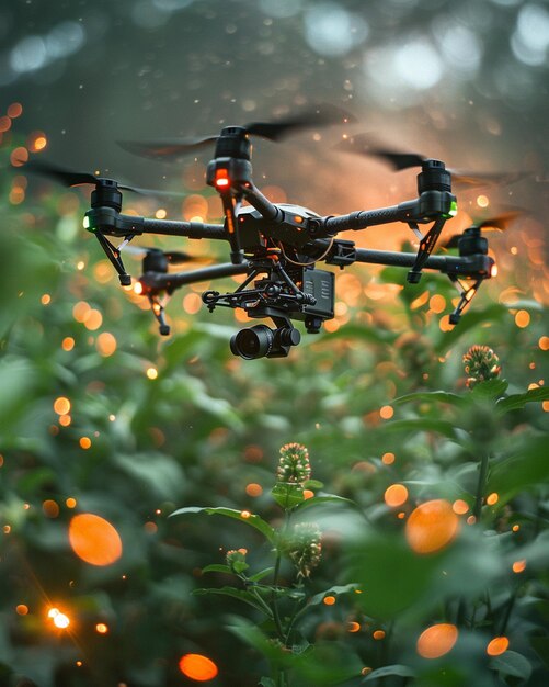 Un agriculteur utilise un écheveau de drones pour créer des papiers peints de précision