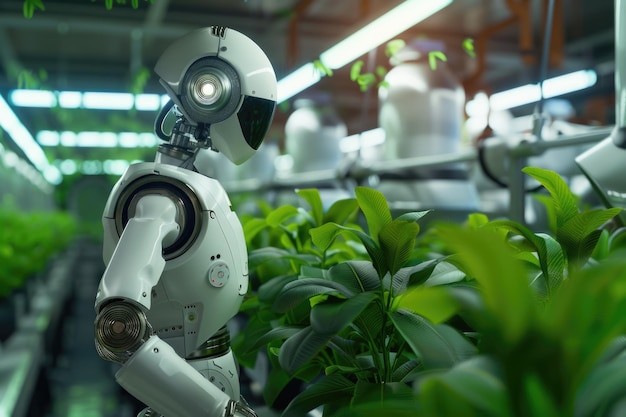 Agriculteurs robotiques efficaces dans l'agriculture verticale pour une productivité accrue