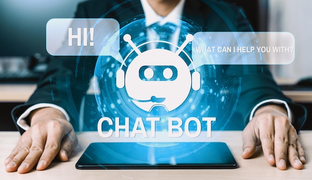 Ai chatbot est un concept d'application de service numérique intelligent à la clientèle uds