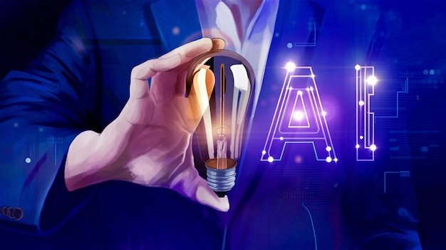 AI chatbot Programmeur utilisant l'intelligence artificielle pour le développement de logiciels à l'intérieur du bureau virtuel