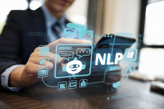 AI chatbot Programmeur utilisant l'intelligence artificielle pour le développement de logiciels à l'intérieur du bureau virtuel