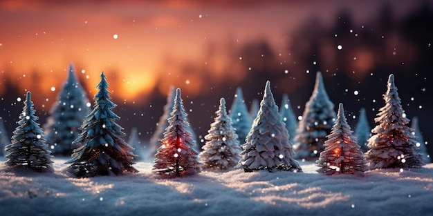 AI Generated AI Generative Joyeux Noël Nouvel An vacances de Noël saison d'hiver avec ballon extérieur