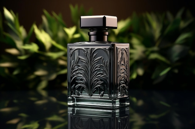 Ai Génératif De Parfum Noir Luxueux