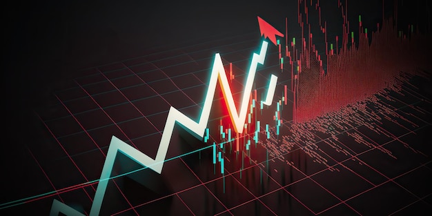 AI Generative AI Generated Business chart data forex stock finance grapgh Marketing revenu statistique Graphic Art