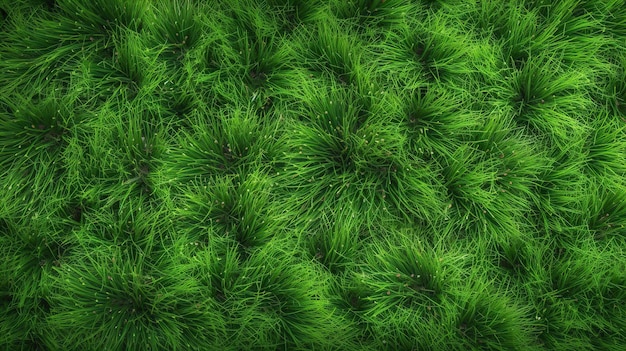 AI Generative AI Généré Concept de photo d'herbe verte Motif de fond de l'agriculture