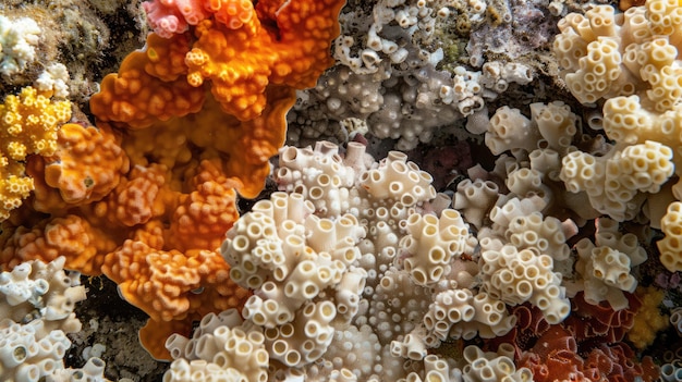 AI générative de beaux coraux marins colorés plantes sous-marines