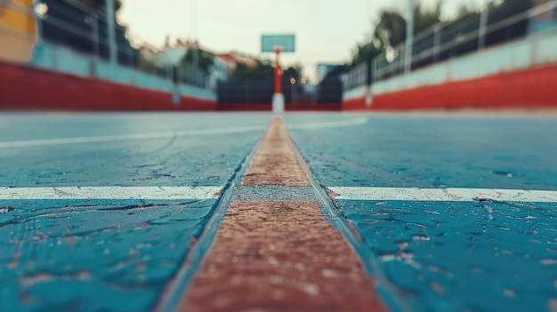 AI générative Court de basket-ball professionnel arène de sport vide arrière-plan