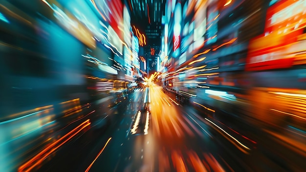 AI générative de la ville de Motion Blur