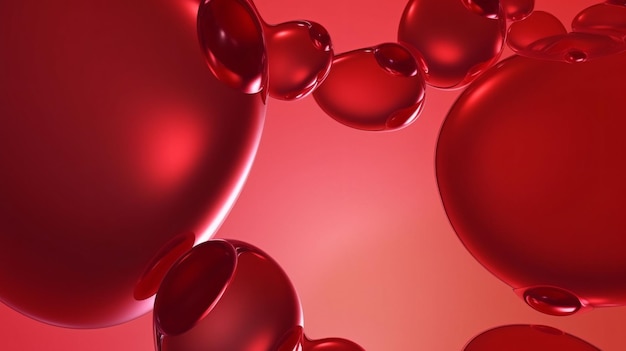 AI a généré un beau fond rouge abstrait et minimaliste